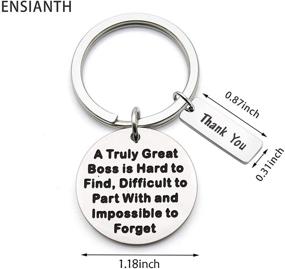 img 3 attached to 🎁 ENSIANTH Boss Gift: Celebrate an Unforgettable Boss with This Truly Great Keychain - Perfect Retirement or Thank You Gift