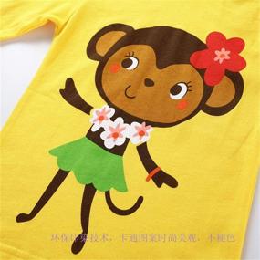 img 2 attached to LUMMY KIDS Cute Animal Long Sleeve 👕 Cotton T-Shirts for Toddlers Girls Boys, Round Neck Tees