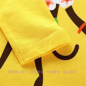 img 1 attached to LUMMY KIDS Cute Animal Long Sleeve 👕 Cotton T-Shirts for Toddlers Girls Boys, Round Neck Tees