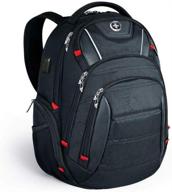 swissdigital business polyester protection backpack: ultimate security and style combined logo