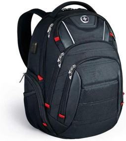 img 4 attached to Swissdigital Business Polyester Protection Backpack: Ultimate Security and Style Combined