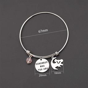 img 3 attached to 🎬 MAOFAED Inspirational Gift: The Movie Quote Bracelet - Personalized Daughter Birthday Gift for Her - Remembering Who You Are