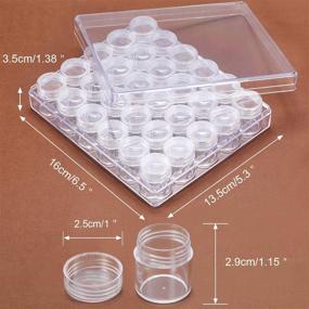 img 3 attached to Blulu Containers Painting Accessory Transparent Organization, Storage & Transport