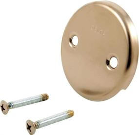 img 1 attached to Champagne Bronze Delta RP31556CZ Overflow Plate and Screws: Elegant Bath Accessory Set