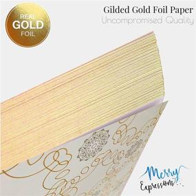 img 3 attached to 📔 Gold Guest Book Set with Pen – 9"x7" Hardcover White Polaroid Style Journal – 100 Pages/50 Sheets – Elegant Foil Gilded Edges for Wedding, Party, Baby or Bridal Shower Guest Signing