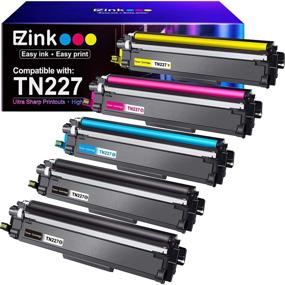 img 4 attached to E-Z Ink (TM) 5 Pack Compatible Toner Cartridge Replacement for Brother TN227 TN227bk TN-227 TN223 - Compatible with MFC-L3750CDW HL-L3210CW HL-L3290CD HL-L3230CDW Printer (Black, Cyan, Magenta, Yellow)