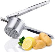 🥔 anpro stainless steel potato ricer masher - fruit and vegetable food press strainer - potato mashers ricers logo