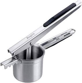 img 3 attached to 🥔 Anpro Stainless Steel Potato Ricer Masher - Fruit and Vegetable Food Press Strainer - Potato Mashers Ricers