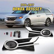 autofree driving fog lights for 2014-2017 odyssey with h11 12v 55w bulbs fog lamps assembly included wiring kits &amp logo