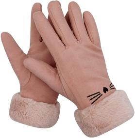 img 1 attached to 🧤 JUMISEE Touchscreen Weather Thermal Mittens: Optimized Girls' Accessories for Enhanced Online Visibility