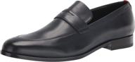 👞 stylish and elegant hugo boss ruston leather loafers: men's shoes with slip-on comfort логотип