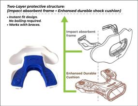 img 3 attached to Coollo Sports Football Mouthguard Protector