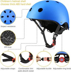 img 3 attached to 👧 Karjoefar Kids Bike Helmet Set – Age 3-8 Boys Girls with Knee Pads, Elbow Pads, Wrist Guards – Adjustable Protective Gear for Skateboarding, Scooting, Rollerblading