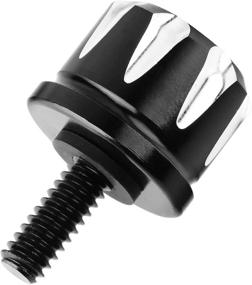 img 1 attached to 🔩 Pack of 2 Black Seat Mount Bolt Screws for Harley Davidson Street Glide 1996-2021