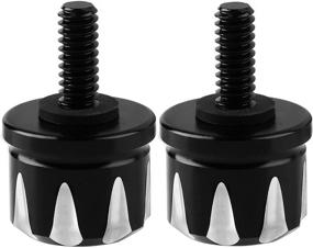 img 3 attached to 🔩 Pack of 2 Black Seat Mount Bolt Screws for Harley Davidson Street Glide 1996-2021