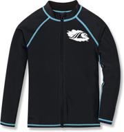 tsla boys' clothing and swim sleeve zipper protection swimsuit logo