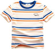 stylish wiyoshy boys' cotton stripe sleeve t-shirts - trendy tops, tees & shirts logo