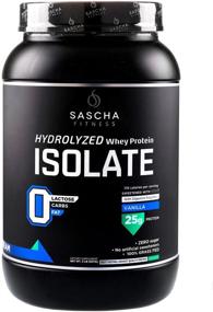 img 4 attached to 🥛 Sascha Fitness Hydrolyzed Whey Protein Isolate 100% Grass-Fed - 2lb Vanilla Flavor