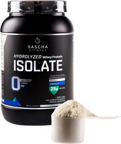 img 3 attached to 🥛 Sascha Fitness Hydrolyzed Whey Protein Isolate 100% Grass-Fed - 2lb Vanilla Flavor