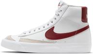 nike blazer da4086 100 numeric_7 черные оранжевые детские кроссовки для мальчиков логотип