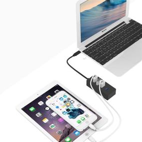 img 2 attached to 💻 Улучшение подключения: USB-хаб ICZI с 4 портами USB 3.0 для MacBook, Chromebook Pixel, Acer Aspire, ASUS и устройств с разъемом типа C.