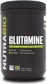 img 2 attached to NutraBio L-Glutamine Powder - Pure Grade Amino Acid with Zero Additives or Fillers - 500g Muscle Recovery Supplement