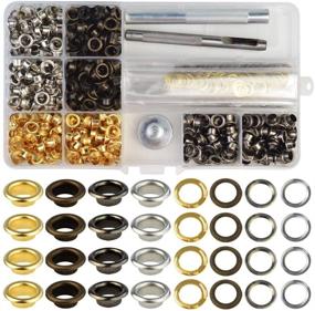 img 3 attached to Grommet Kit - Jerbro 500 Sets of Eyelet Grommets with Installation Tools - 3/16 Inch Size