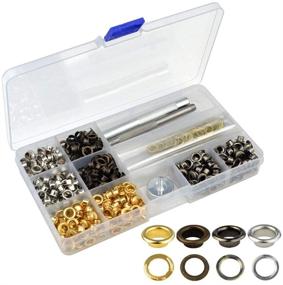 img 4 attached to Grommet Kit - Jerbro 500 Sets of Eyelet Grommets with Installation Tools - 3/16 Inch Size