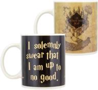 harry potter marauders map heat sensitive mug - color change mug for wizards and witches logo