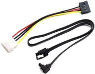 dzs elec molex to sata power adapter cable + sata iii data cable for diy hdd power and data transmission logo