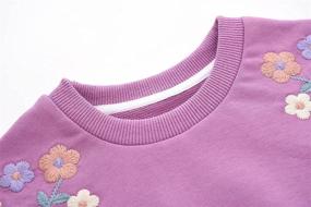 img 2 attached to 🌈 Adorable Baby Girl Rainbow Sweatshirt: Long Sleeve Shirt for Girls (18 Months-6 Years)