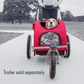 img 3 attached to 🐾 PetSafe Happy Ride HoundAbout Bike Stroller Conversion Kit: Lightweight, Rust-Free Aluminum Handlebar - All-Terrain Wheels - Available in Medium and Large Sizes