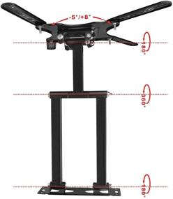 img 2 attached to 📺 Highly Functional Full Motion Articulating TV Wall Mount | Fits 26"-55" LED LCD Plasma Flat Screen | Holds up to 60 lb | VESA 400x400 | Heavy-Duty Design