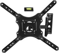 📺 highly functional full motion articulating tv wall mount | fits 26"-55" led lcd plasma flat screen | holds up to 60 lb | vesa 400x400 | heavy-duty design logo