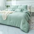 aikasy green fringe twin comforter logo