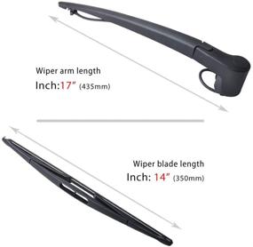 img 3 attached to 🚙 OTUAYAUTO Rear Windshield Wiper Arm Blade Set for Chevrolet Trailblazer, GMC Envoy 2007-2009, Buick Rainier 2006-2007 - Factory OEM Style 15232653