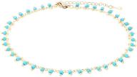 🌈 ntlx bohemian ankle bracelet for women – colorful seed bead drop design – beach vacation wear – gold plated chain – gift box included logo
