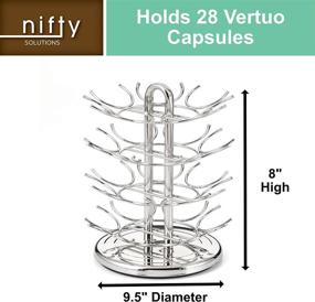 img 2 attached to ☕ Nifty Solutions 28-Capacity Vertuoline Coffee Pod Carousel