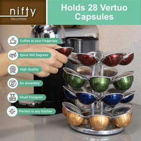 img 1 attached to ☕ Nifty Solutions 28-Capacity Vertuoline Coffee Pod Carousel