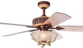 img 4 attached to 🦌 Morpholife Antler Ceiling Fan: Chandelier Fan Light with Remote, 52" Brown Indoor Electrical Fan for Hunting, Farmhouse