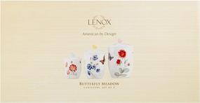 img 3 attached to 🦋 Lenox Butterfly Meadow 3-Piece Canister Set: Vibrant and Versatile Storage Solution, 6.60 LB, Multi