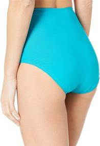 img 3 attached to 👙 Stylish and Versatile: Anne Cole Women's High Waist to Fold Over Shirred Bikini Bottom Swimsuit