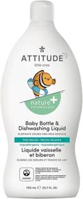 img 4 attached to ATTITUDE Natural Baby Bottle & Dishwashing Liquid, Pear Nectar, 23.7 Fl Oz | Improved SEO