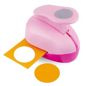 img 4 attached to 2 Inch Circle Punch for Scrapbooking Festival Paper Greeting Card DIY Albums Photos (Pink) - BearBoss