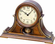 🎶 enhance your mantel with rhythm clocks' musical tuscany ii wooden clock logo