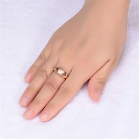 img 2 attached to Cremation Jewelry Ring for Ashes - Minicremation Women's Finger Ring Keepsake Memorial, Hold Loved Ones Ashes