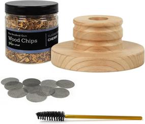 img 3 attached to 🍒 Cold Smoker for Cocktails, Whiskey, Wine, Coffee, Cheese, Meat, and More – Cocktail Smoking Kit with Cherry Wood Chips