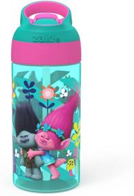 img 2 attached to 💧 Trolls Zak Designs BPA-Free Water Bottle in Blue and Pink - 17.5oz Capacity