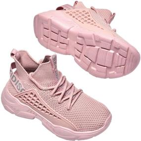 img 3 attached to 👟 Premium Lightweight Non-Slip Girls' Athletic Sneakers by SANNAX: Versatile and Stylish Athletic Shoes