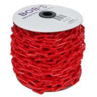 bisupply 2in x 125ft red plastic chain links for effective crowd control logo